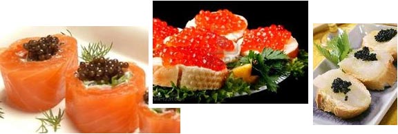caviar y huevas